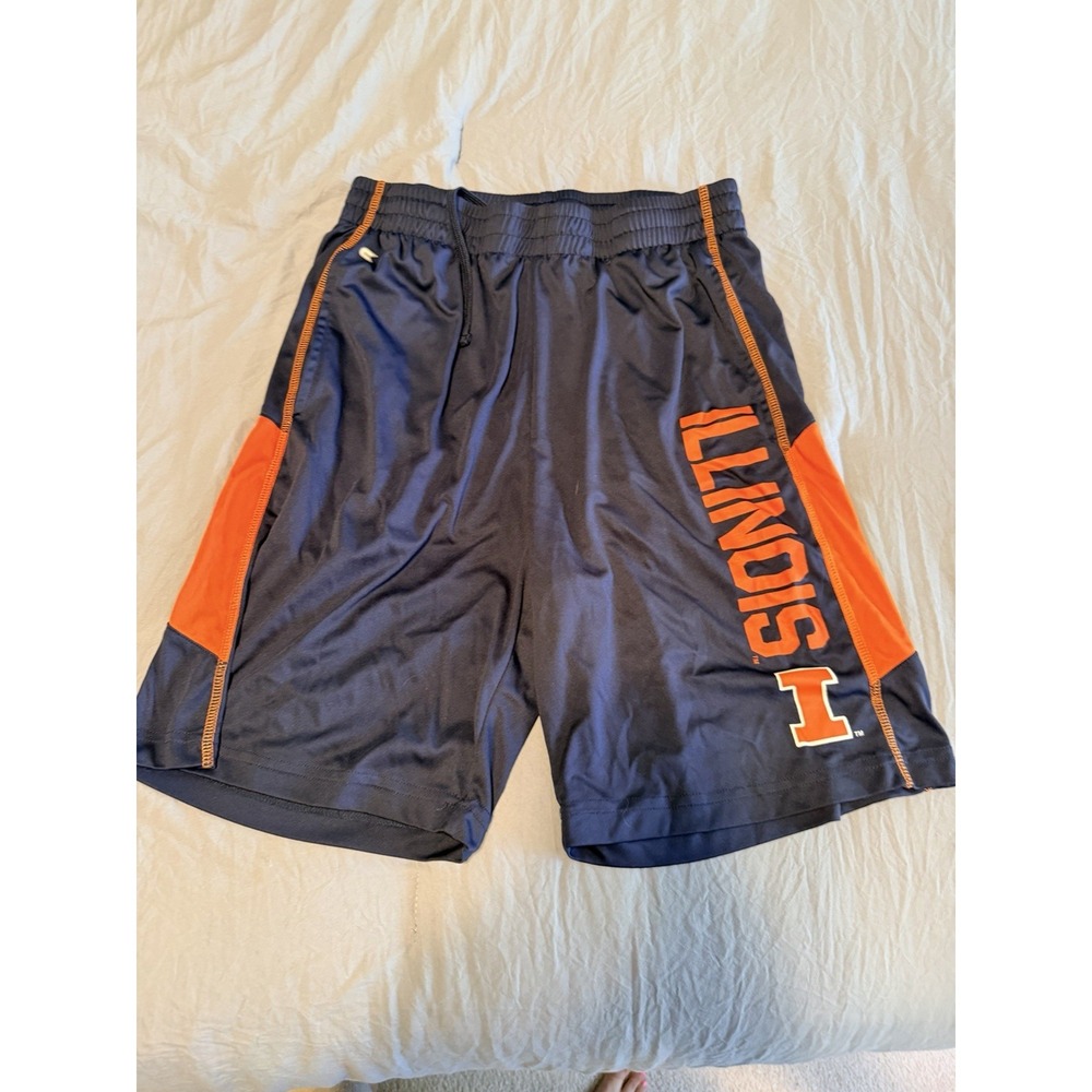 Colosseum Men's Illinois Fighting Illini Basketball Shorts Blue/Orange L